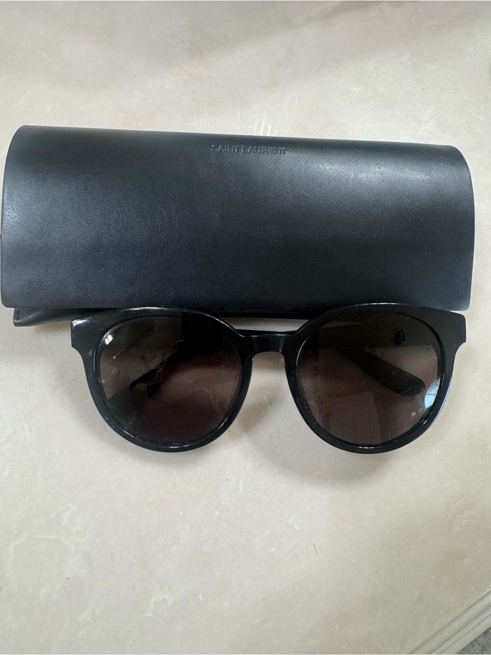 Saint Laurent SL M25/K Sunglasses 005 Black